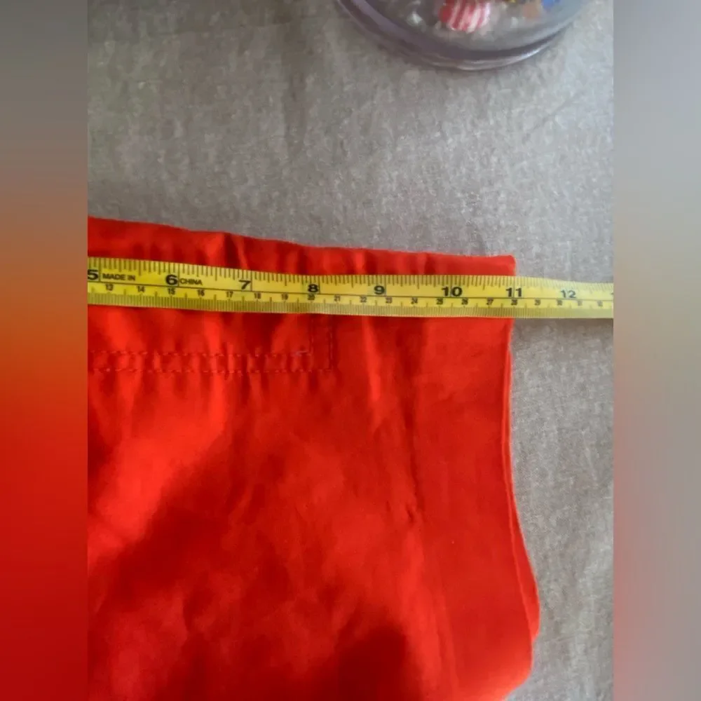 Tory Burch Burnt Red-Orange Orange Cotton Shorts Size 8